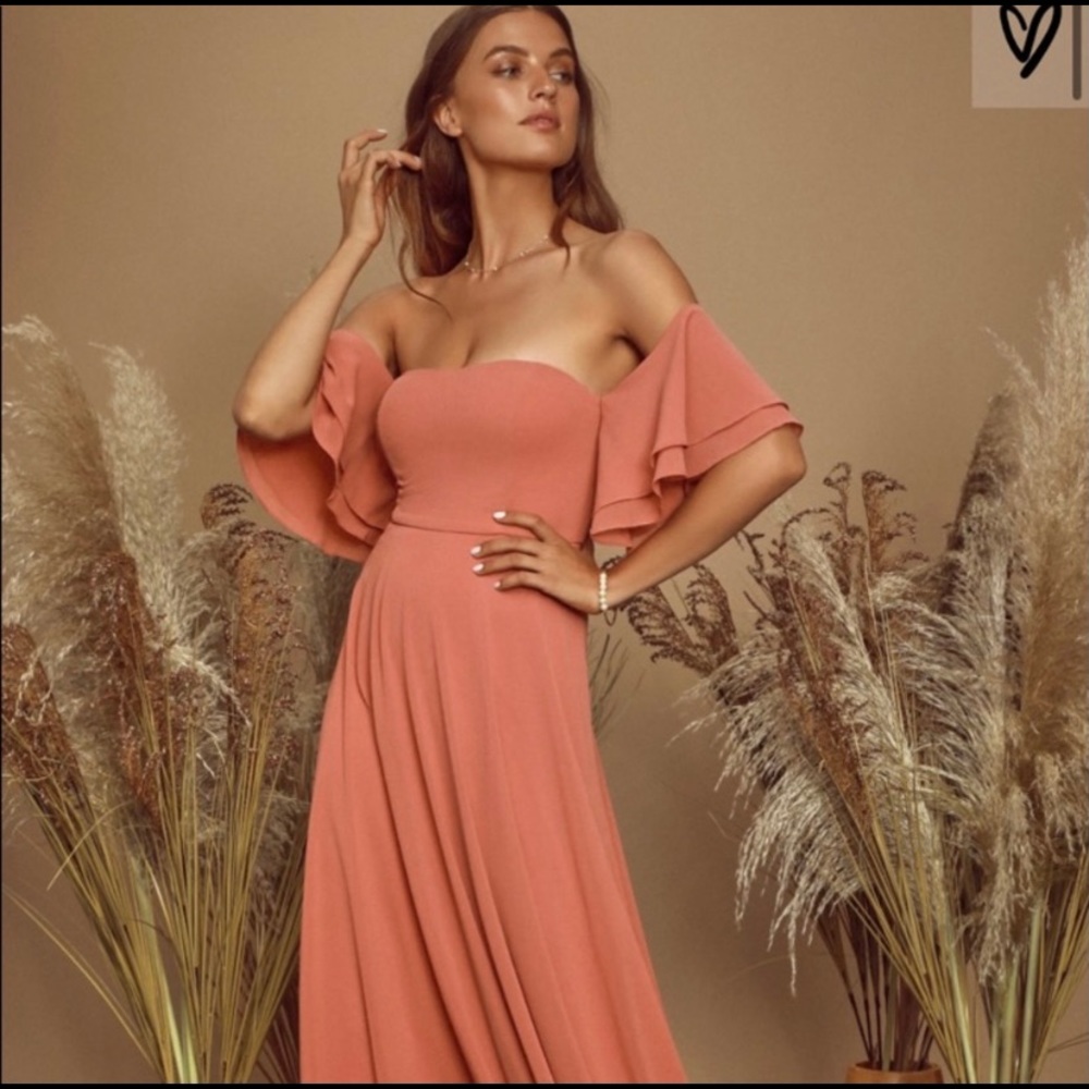 Lulu’s bridesmaid dress - Abington Rusty Rose